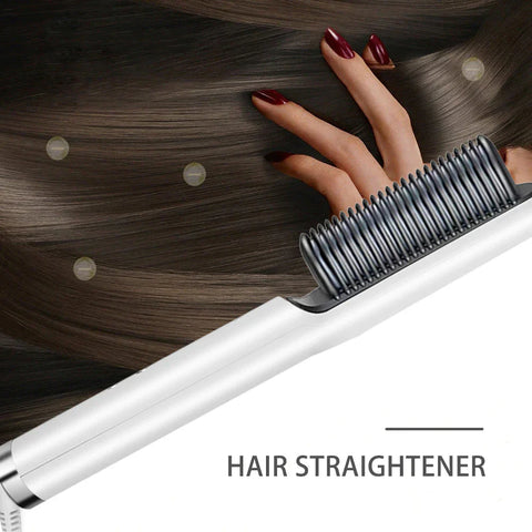 Hair Electric Straightener & Curl Comb