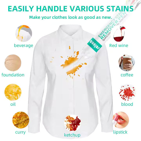 10ml Portable Stain Remover Pen Clothes Food Drink Portable Stain Remover Pens Stain Remover Pen Packaging OEM&ODM