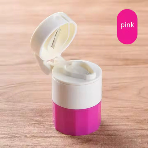 Professional Pill Cutter Splitter Divider Crusher and Grinder for Cutting Small or Large Pills in Half Pill Case
