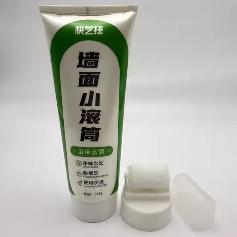 Decorative White Paint Roller for Damaged Walls Repair Tool, Paint Roller Brush for Walls Repair Tool