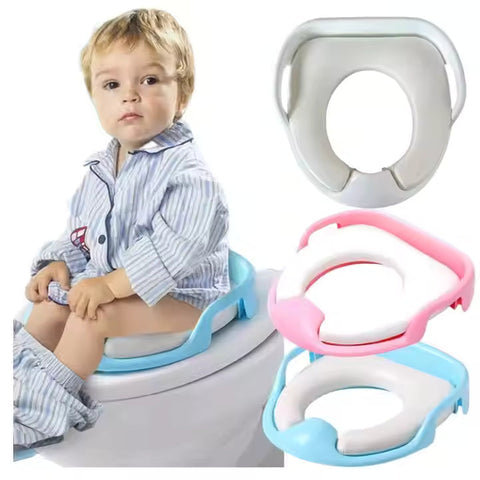 Newborn Potty and Seat Children's Thickened Portable PVC Baby Aid Toilet Training Handheld Thickened Comfortable Baby Toilet Sea