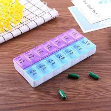 Hot Sales Medicine Case Plastic Pill Case 14 Cases Pill Box Wholesale Plastic 14 Day Pill Box